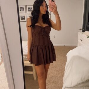 Pacsun drop waist mini dress